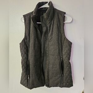 Lemon Tart Charcoal Quilted Vest